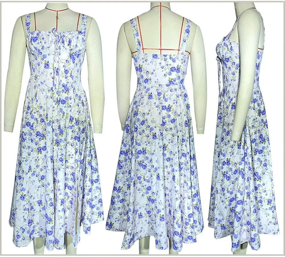 Midi Dresses for Women Tea Party Vacation Going Out Corset Flowy Cute A Line Casual Formal Long Satin Dress