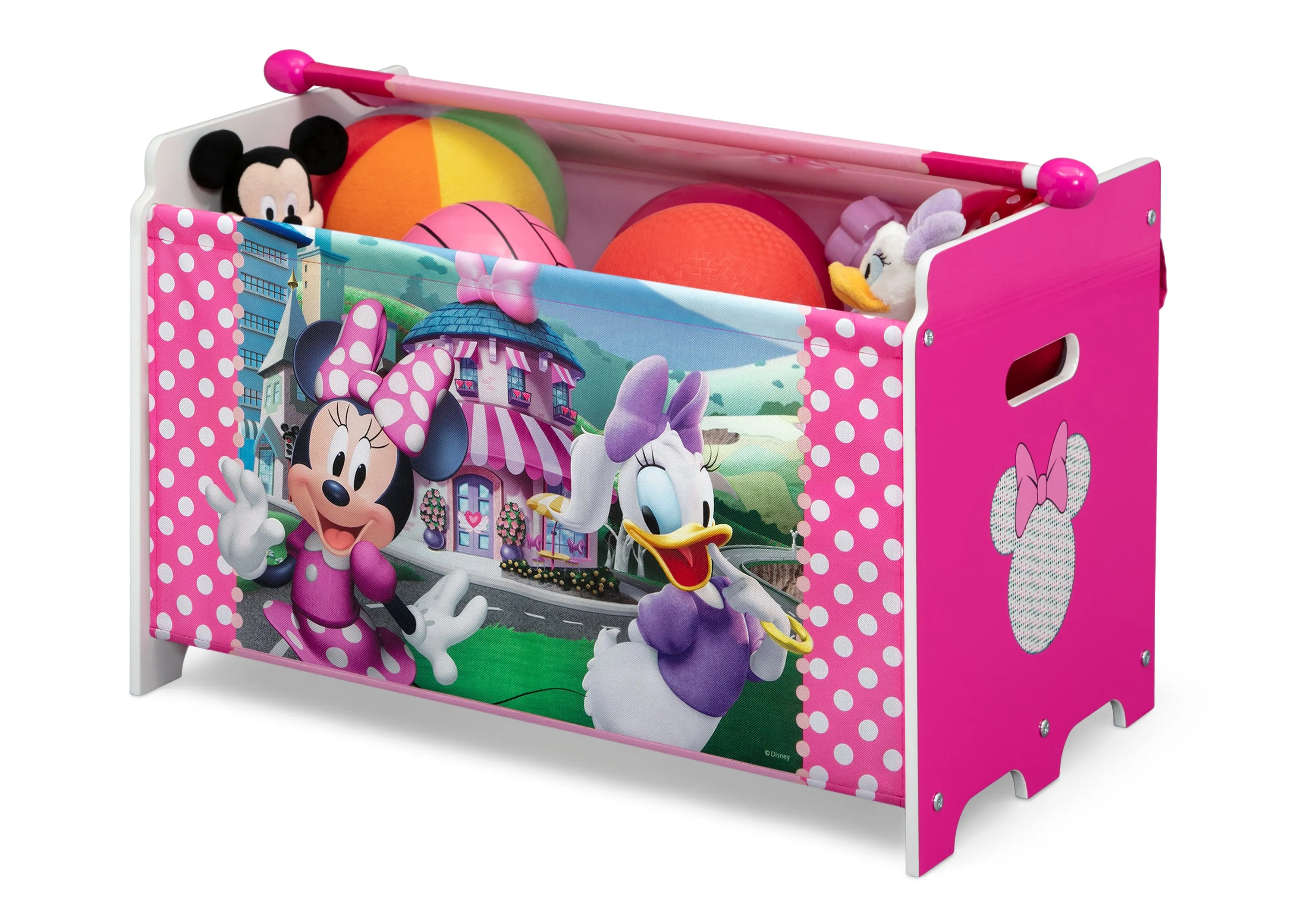 Minnie Mouse 4-Piece Toddler Room-in-a-Box Set – Includes Sleep and Play Toddler Bed, Table, 1 Chair and Toy Box