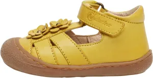 Naturino MAGGY Half Closed Sandal with Appliqued Flowers