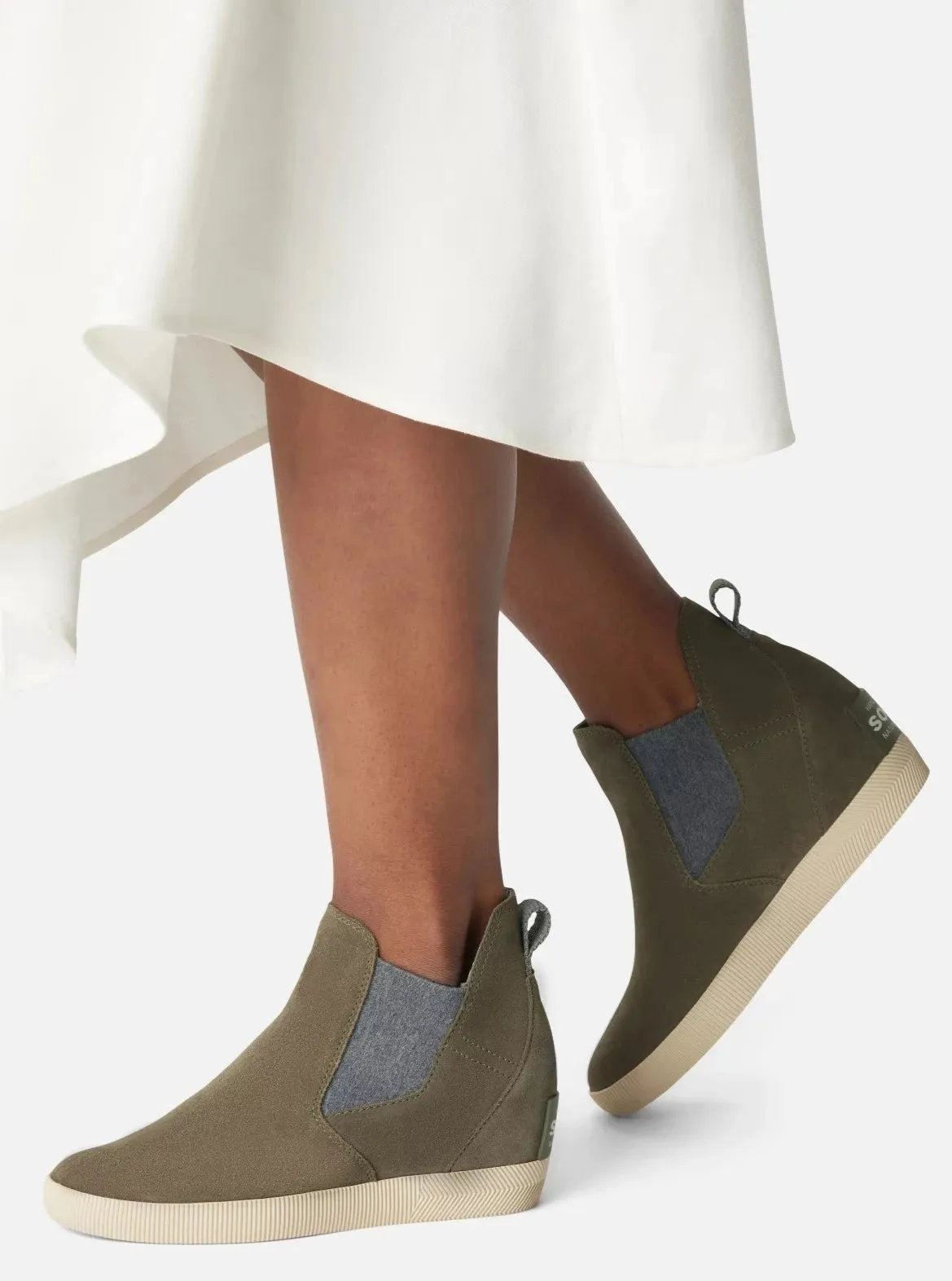 Out N About Slip On Wedge [Stone Green/Bleached Ceramic]