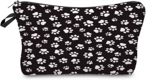Paw Print Makeup Bag Travel Accessories Small Size Toiletries Makeup Organizer Cosmetic Bags Puppy Paw Gifts for Women Dog Lovers