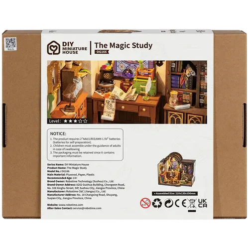 Robotime Rolife The Magic Study House DIY Miniature House Kit DG166