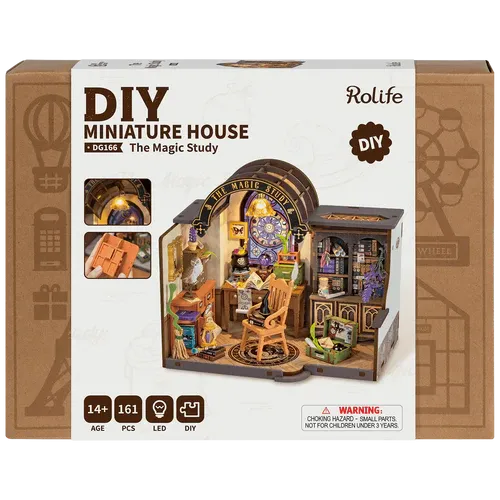 Robotime Rolife The Magic Study House DIY Miniature House Kit DG166