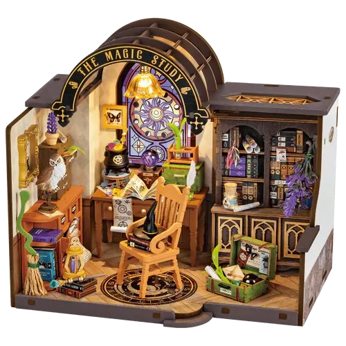 Robotime Rolife The Magic Study House DIY Miniature House Kit DG166
