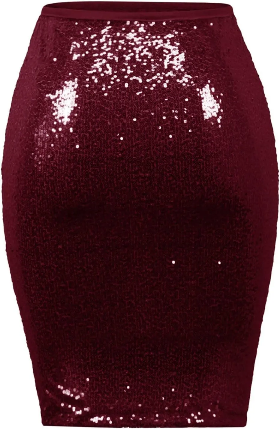 Sequin Skirt for Women, Sparkly Skirts, Sexy Glitter High Waist Casual Midi Skirt Bodycon for Holiday/Party/Business