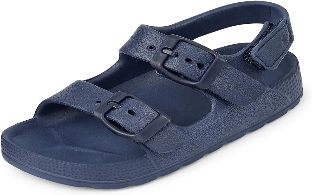 The Children's Place Baby-Boy's Toddler Everyday Slide Sandals with Backstrap Slipper