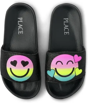 The Children's Place Girls Everday Slip on Slide Sandals