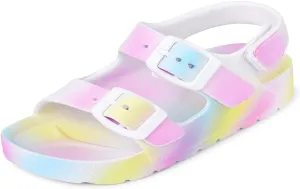 The Children's Place Unisex-Baby Double Buckle Sandals Slipper