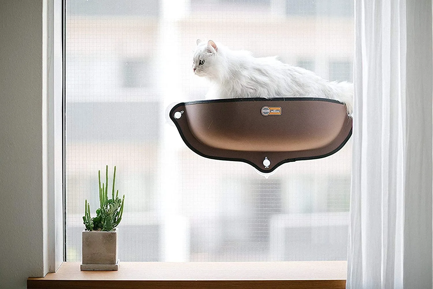 Window Cat Bed Sill Hammock - EZ Mount Window Bed Kitty Sill - K&H Pet Products