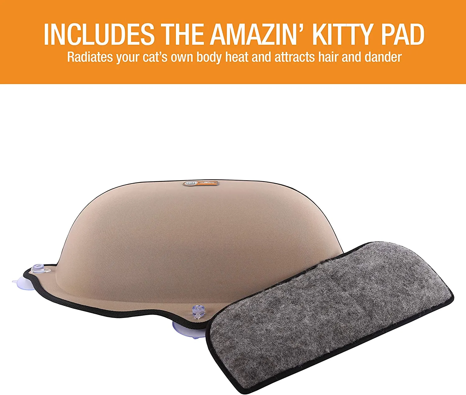 Window Cat Bed Sill Hammock - EZ Mount Window Bed Kitty Sill - K&H Pet Products