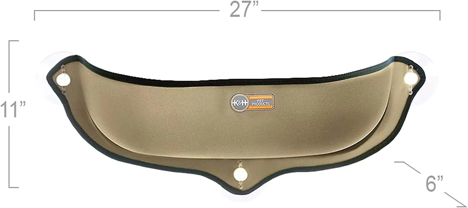 Window Cat Bed Sill Hammock - EZ Mount Window Bed Kitty Sill - K&H Pet Products